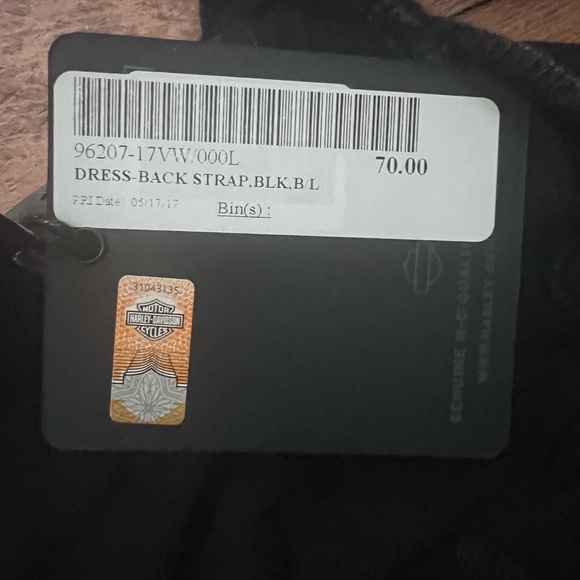 Harley-Davidson® Women's Back Strap Snow Wash Casual Dress, Black - Picture 6 of 12